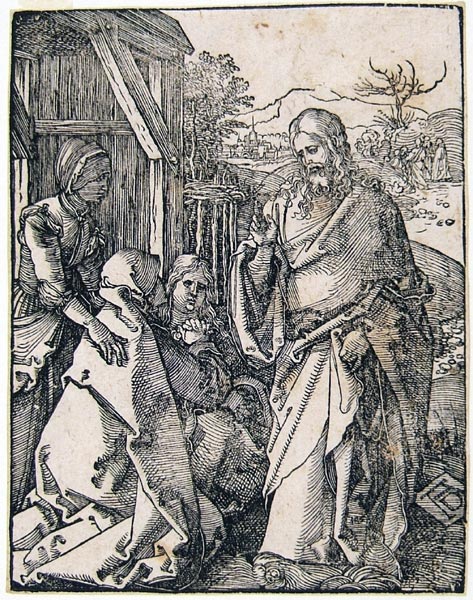 D?rer Albrecht - Cristo prende congedo dalla madre (dalla serie: La Piccola Passione)
